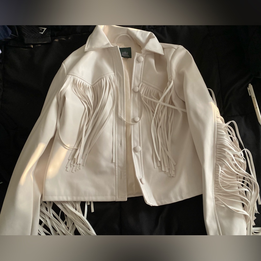 White cowgirl style jacket